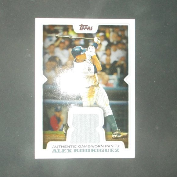 2008 Topps Update and Highlights Alex Rodriguez Game Worn Pants Yankees HOF - Picture 1 of 2